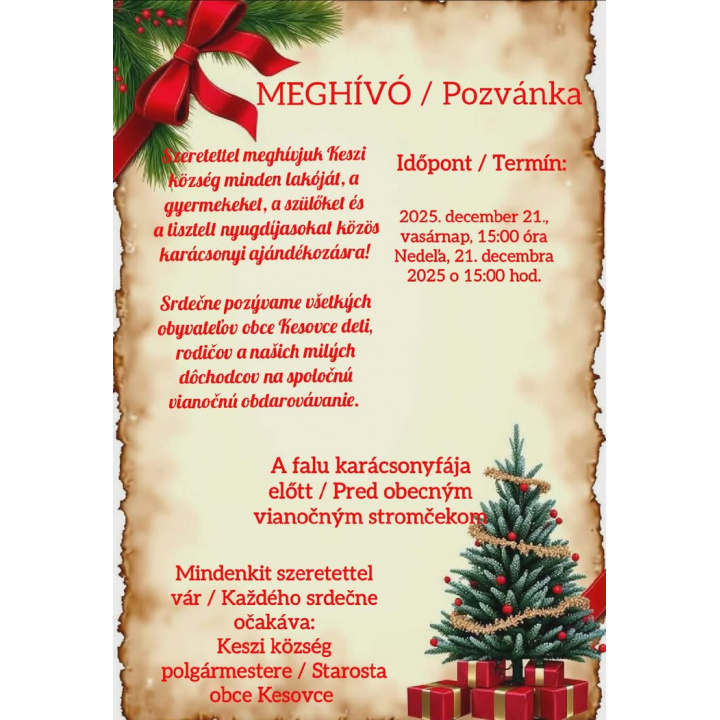 odovzdávanie darčekových balíčkov 