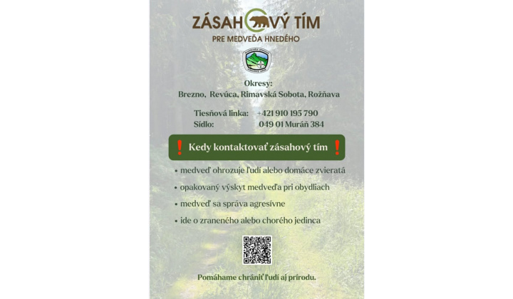 Zásahový tím pre medveďa hnedého
